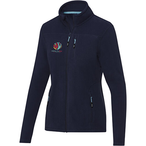 Amber GRS Recycelte Fleecejacke Für Damen , navy, Microfleece 100% GRS zertifiziertes recyceltes Polyester, 174 g/m2, XS, , Bild 2