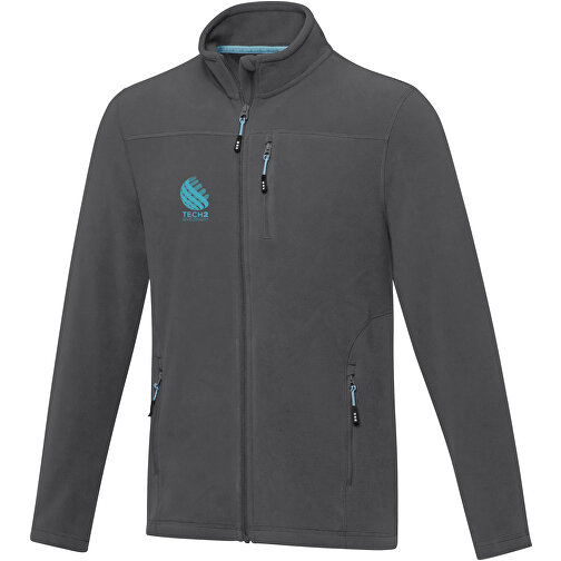 Amber GRS Recycelte Fleecejacke Für Herren , storm grey, Microfleece 100% GRS zertifiziertes recyceltes Polyester, 174 g/m2, M, , Bild 2