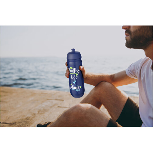 HydroFlex™ 750 Ml Squeezy Sportflasche , blau / schwarz, MDPE Kunststoff, PP Kunststoff, 23,00cm (Höhe), Bild 4