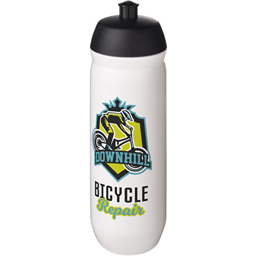 HydroFlex™ 750 Ml Squeezy Sportflasche , schwarz / weiß, MDPE Kunststoff, PP Kunststoff, 23,00cm (Höhe), Bild 2
