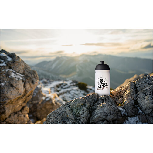 HydroFlex™ 500 Ml Squeezy Sportflasche , schwarz / transparent weiß, MDPE Kunststoff, PP Kunststoff, 18,30cm (Höhe), Bild 4