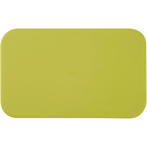 MIYO Doppel-Lunchbox , limone / weiss / weiss, PP Kunststoff, 18,00cm x 11,30cm x 11,00cm (Länge x Höhe x Breite), Bild 5