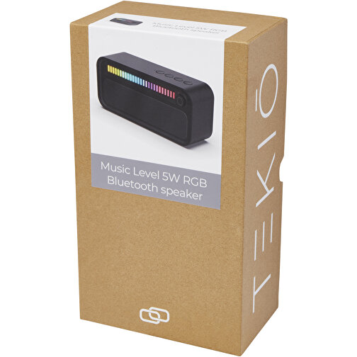 Music Level 5W RGB-Stimmungslicht Bluetooth® Lautsprecher , schwarz, ABS Kunststoff, 20,00cm x 6,80cm x 6,00cm (Länge x Höhe x Breite), Bild 3