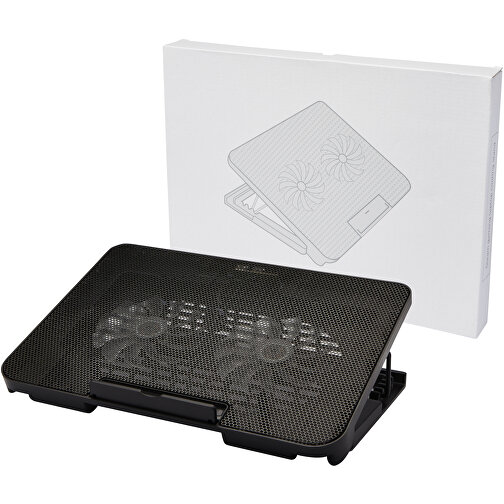 Gleam Kühlständer Für Gaming-Laptop , schwarz, ABS Kunststoff, 35,00cm x 3,00cm x 26,00cm (Länge x Höhe x Breite), Bild 7