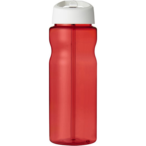 H2O Active® Eco Base 650 Ml Sportflasche Mit Ausgussdeckel , rot / weiß, PCR Kunststoff, 72% PP Kunststoff, 17% SAN Kunststoff, 11% PE Kunststoff, 21,80cm (Höhe), Bild 3
