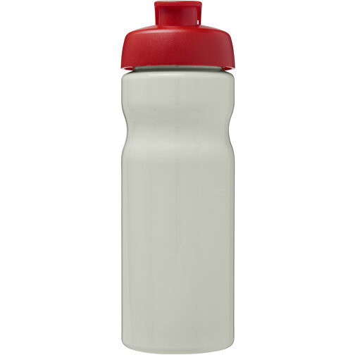 H2O Active® Eco Base 650 Ml Sportflasche Mit Klappdeckel , elfenbeinweiß / rot, PCR Kunststoff, PP Kunststoff, 22,10cm (Höhe), Bild 3