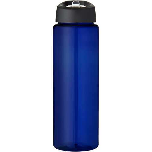 H2O Active® Eco Vibe 850 Ml Sportflasche Mit Ausgussdeckel , blau / schwarz, PCR Kunststoff, 72% PP Kunststoff, 17% SAN Kunststoff, 11% PE Kunststoff, 24,20cm (Höhe), Bild 3