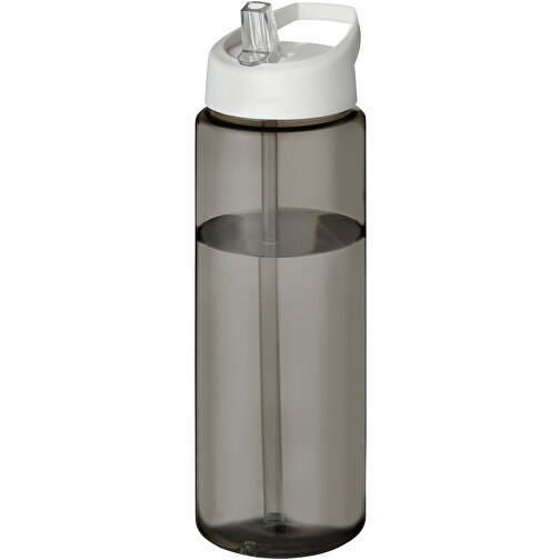 H2O Active® Eco Vibe 850 Ml Sportflasche Mit Ausgussdeckel , kohle / weiß, PCR Kunststoff, 72% PP Kunststoff, 17% SAN Kunststoff, 11% PE Kunststoff, 24,20cm (Höhe), Bild 1