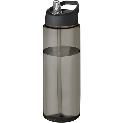 H2O Active® Eco Vibe 850 Ml Sportflasche Mit Ausgussdeckel , kohle / schwarz, PCR Kunststoff, 72% PP Kunststoff, 17% SAN Kunststoff, 11% PE Kunststoff, 24,20cm (Höhe), Bild 1