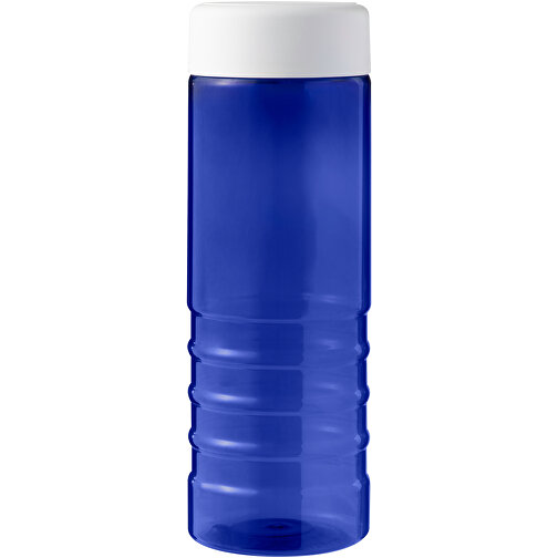 H2O Active® Eco Treble 750 Ml Sportflasche Mit Drehdeckel , blau / weiss, PCR Kunststoff, PP Kunststoff, 21,60cm (Höhe), Bild 4