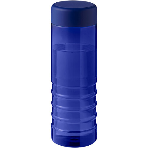 H2O Active® Eco Treble 750 Ml Sportflasche Mit Drehdeckel , blau / balu, PCR Kunststoff, PP Kunststoff, 21,60cm (Höhe), Bild 1