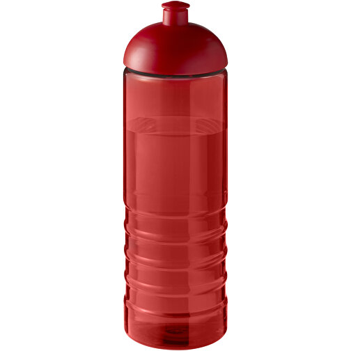 H2O Active® Eco Treble 750 Ml Sportflasche Mit Stülpdeckel , rot / rot, PCR Kunststoff, 90% PP Kunststoff, 10% TPE Kunststoff, 23,30cm (Höhe), Bild 1