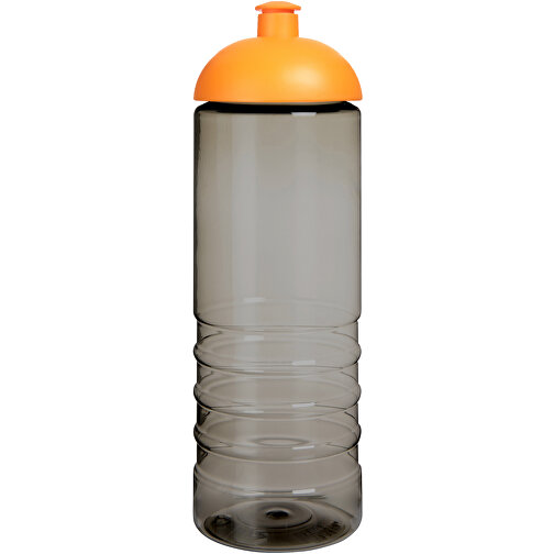 H2O Active® Eco Treble 750 Ml Sportflasche Mit Stülpdeckel , kohle / orange, PCR Kunststoff, 90% PP Kunststoff, 10% TPE Kunststoff, 23,30cm (Höhe), Bild 3