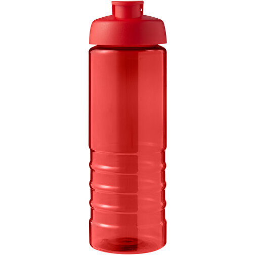 H2O Active® Eco Treble 750 Ml Sportflasche Mit Stülpdeckel , rot / rot, PCR Kunststoff, PP Kunststoff, 23,10cm (Höhe), Bild 3