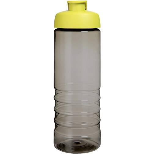 H2O Active® Eco Treble 750 Ml Sportflasche Mit Stülpdeckel , kohle / limone, PCR Kunststoff, PP Kunststoff, 23,10cm (Höhe), Bild 3