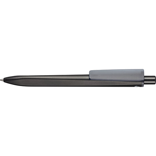 Kugelschreiber RIDGE SCHWARZ RECYCLED , Ritter-Pen, schwarz recycled/topas grau recycled, ABS-Kunststoff, 141,00cm (Länge), Bild 3
