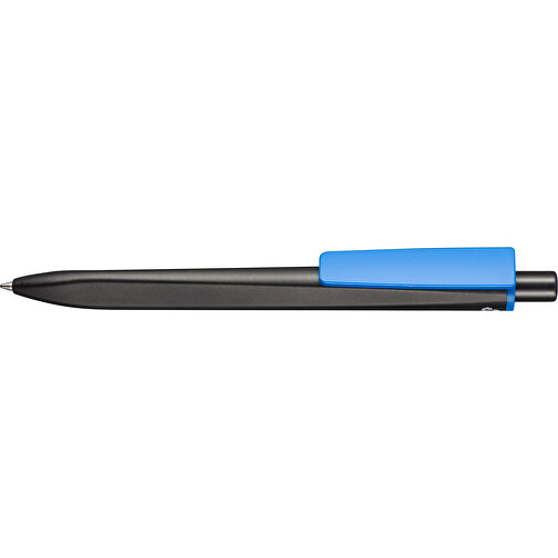 Kugelschreiber RIDGE SCHWARZ RECYCLED , Ritter-Pen, schwarz recycled/blau recycled, ABS-Kunststoff, 141,00cm (Länge), Bild 3