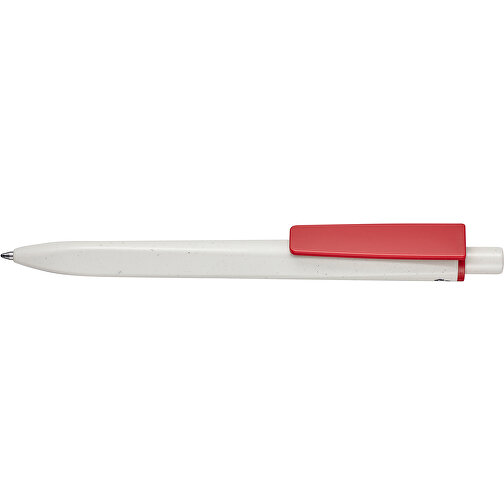 Kugelschreiber RIDGE GRAU RECYCLED , Ritter-Pen, grau recycled/rot recycled, ABS-Kunststoff, 141,00cm (Länge), Bild 3