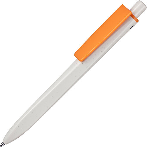 Kugelschreiber RIDGE GRAU RECYCLED , Ritter-Pen, grau recycled/orange recycled, ABS-Kunststoff, 141,00cm (Länge), Bild 2