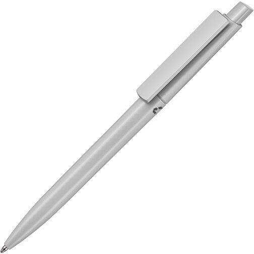 Kugelschreiber CREST RECYCLED + Grau , Ritter-Pen, grau recycled, ABS-Kunststoff, 149,00cm (Länge), Bild 2