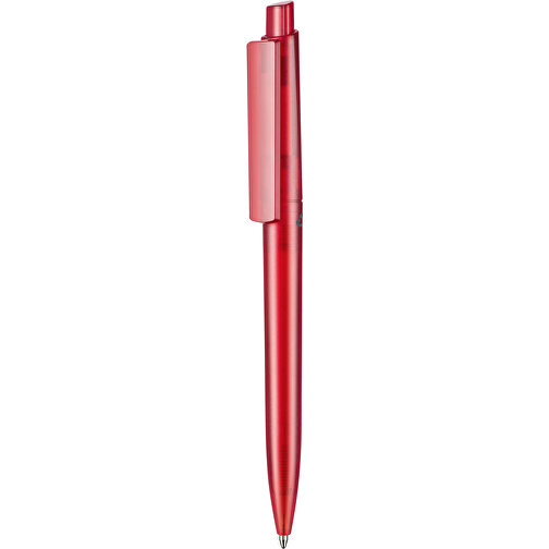 Kugelschreiber CREST RECYCLED ID FROZEN , Ritter-Pen, rot transparent recycled, ABS-Kunststoff, 149,00cm (Länge), Bild 1