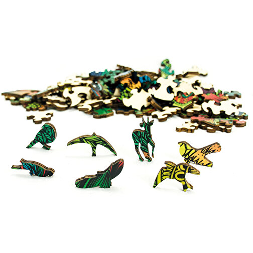 Rainbow Wooden Puzzle Owl (Eule) 137tlg. , , 40,00cm x 0,50cm x 23,00cm (Länge x Höhe x Breite), Bild 4