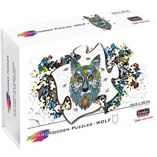 Rainbow Wooden Puzzle Wolf 180tlg. , , 40,00cm x 0,50cm x 26,00cm (Länge x Höhe x Breite), Bild 5