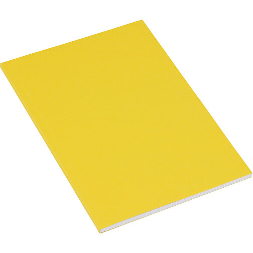 Softcover-Bindung Notizblock A5 - Recycelt , Green&Good, gelb, recyceltes Papier, 1,20cm x 21,00cm x 14,80cm (Länge x Höhe x Breite), Bild 1
