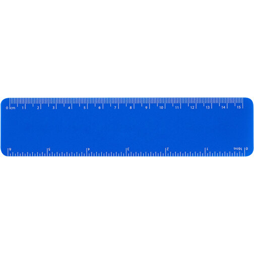 Recyclinglineal Flexi 15cm   - Recycelt , Green&Good, blau, recycelter Kunststoff, 16,20cm x 0,05cm x 3,80cm (Länge x Höhe x Breite), Bild 1