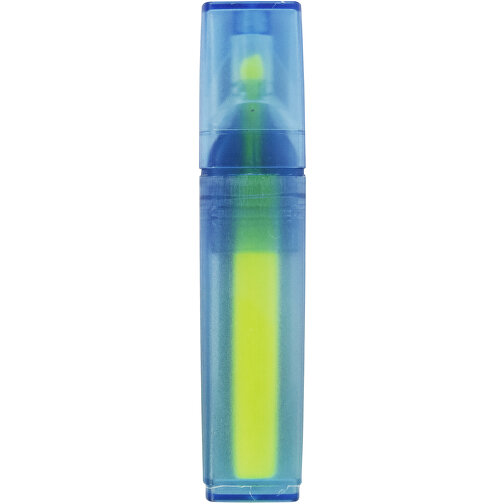 PET Highlighter - Recycelt , Green&Good, gelb, recycelter Kunststoff, 10,50cm x 1,50cm x 2,00cm (Länge x Höhe x Breite), Bild 1
