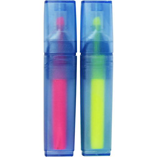 PET Highlighter - Recycelt , Green&Good, pink, recycelter Kunststoff, 10,50cm x 1,50cm x 2,00cm (Länge x Höhe x Breite), Bild 2