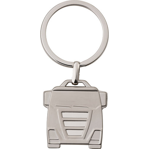 Schlüsselanhänger RE98-DELIVERY , Re98, silber, Metall, 3,55cm x 0,55cm x 3,30cm (Länge x Höhe x Breite), Bild 1