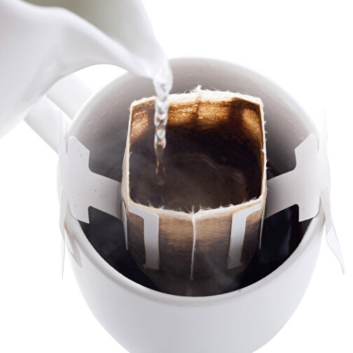 CoffeeBag - Fairtrade - Schwarz , schwarz, Papier, 12,00cm x 0,90cm x 10,00cm (Länge x Höhe x Breite), Bild 9