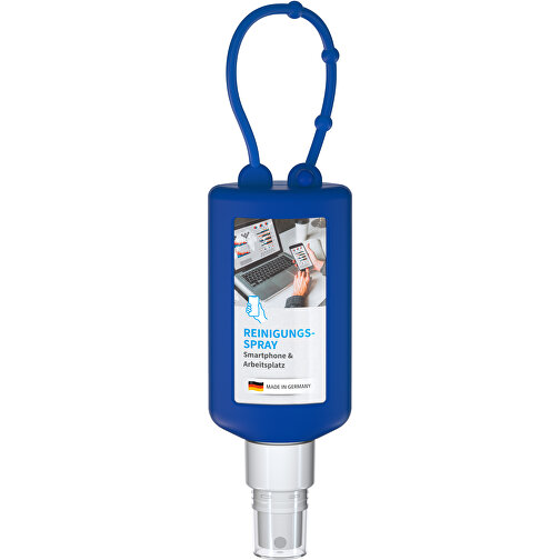 Limpiador de Smartphones y Lugares de Trabajo, 50 ml Bumper azul, Etiqueta Corporal (R-PET), Imagen 1