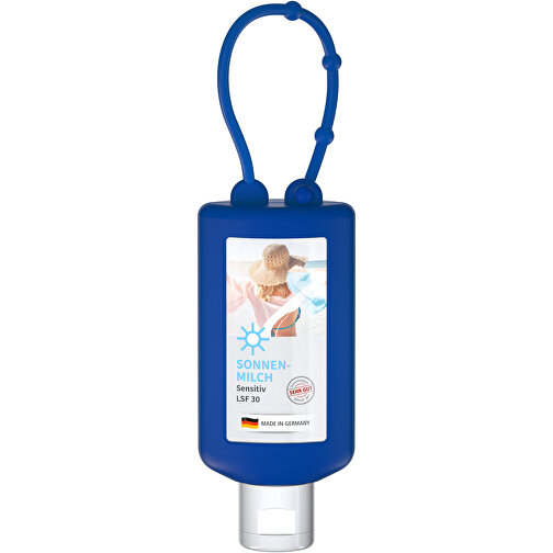 Solmelk SPF 30 (sens.), 50 ml Bumper (blå), Body Label (R-PET), Bilde 1