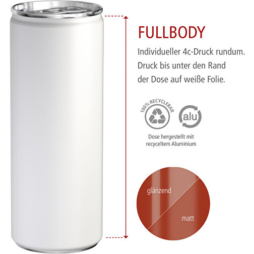 Energy Drink Zuckerfrei, Fullbody , Aluminium, Folie, 5,30cm x 13,50cm x 5,30cm (Länge x Höhe x Breite), Bild 5