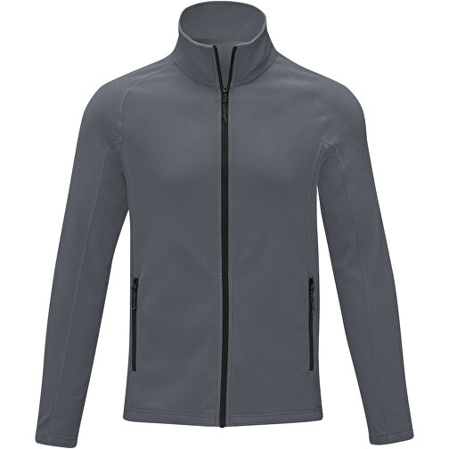 Zelus Fleecejacke Für Herren , storm grey, Microfleece 100% Polyester, 140 g/m2, S, , Bild 3