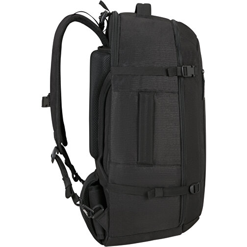Samsonite-Roader-Travel Backpack S 38L , Samsonite, deep black, 100% RECYCLED PET POLYESTER, 57,00cm x 26,00cm x 33,00cm (Länge x Höhe x Breite), Bild 5