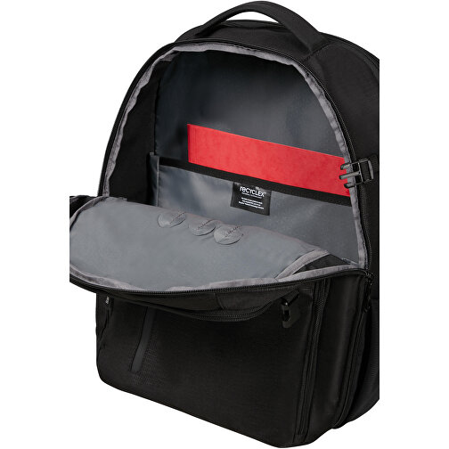 Samsonite-Roader-Laptop Backpack L EXP , Samsonite, deep black, 100% RECYCLED PET POLYESTER, 46,00cm x 22,00cm x 35,00cm (Länge x Höhe x Breite), Bild 3