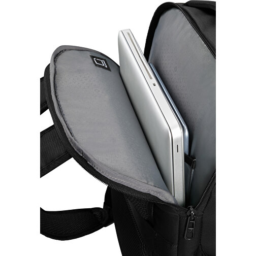 Samsonite-Roader-Laptop Backpack M , Samsonite, deep black, 100% RECYCLED PET POLYESTER, 44,00cm x 23,00cm x 33,00cm (Länge x Höhe x Breite), Bild 4