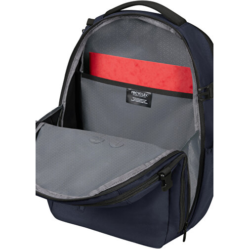 Samsonite-Roader-Laptop Backpack M , Samsonite, dark blue, 100% RECYCLED PET POLYESTER, 44,00cm x 23,00cm x 33,00cm (Länge x Höhe x Breite), Bild 3