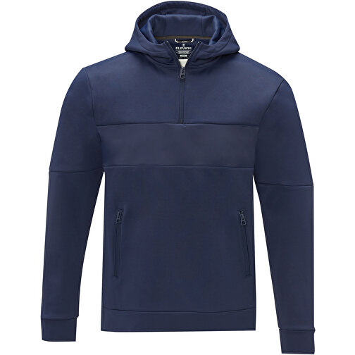 Sayan Kapuzenpullover Mit Halbem Reissverschluss Für Herren , navy, Strick 85% Polyester, 15% Sorona®, 350 g/m2, Contrast fabric, 280T ripstop  100% Nylon, 72 g/m2, L, , Bild 3