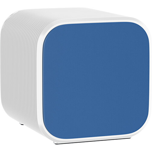 Bluetooth-Lautsprecher Double-Sound , dunkelblau / weiß, ABS Kunststoff, 6,00cm x 6,00cm x 6,00cm (Länge x Höhe x Breite), Bild 1