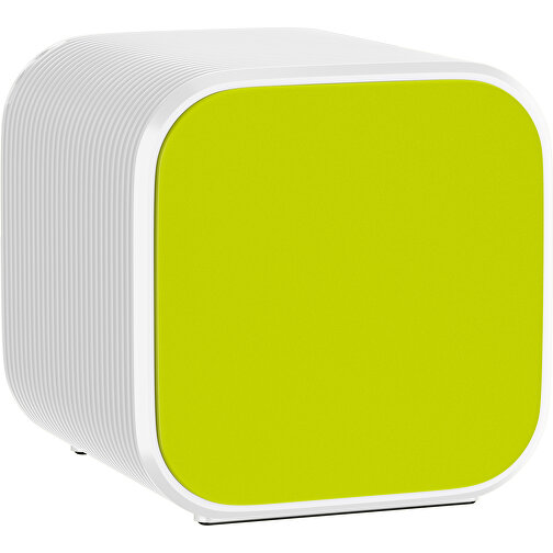 Bluetooth-Lautsprecher Double-Sound , hellgrün / weiß, ABS Kunststoff, 6,00cm x 6,00cm x 6,00cm (Länge x Höhe x Breite), Bild 1