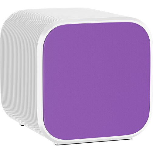 Bluetooth-Lautsprecher Double-Sound , lavendellila / weiß, ABS Kunststoff, 6,00cm x 6,00cm x 6,00cm (Länge x Höhe x Breite), Bild 1