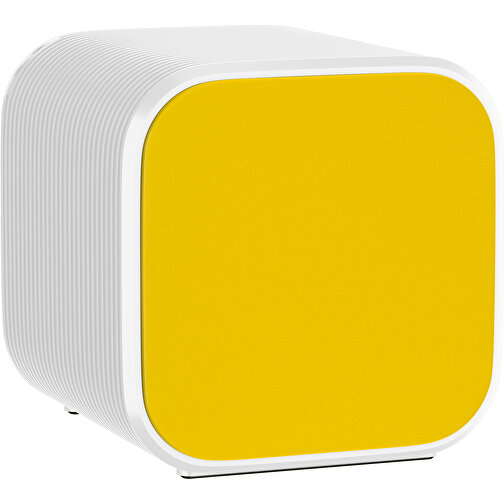 Bluetooth-Lautsprecher Double-Sound , goldgelb / weiß, ABS Kunststoff, 6,00cm x 6,00cm x 6,00cm (Länge x Höhe x Breite), Bild 1