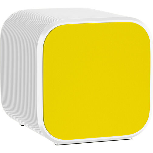 Bluetooth-Lautsprecher Double-Sound , gelb / weiß, ABS Kunststoff, 6,00cm x 6,00cm x 6,00cm (Länge x Höhe x Breite), Bild 1