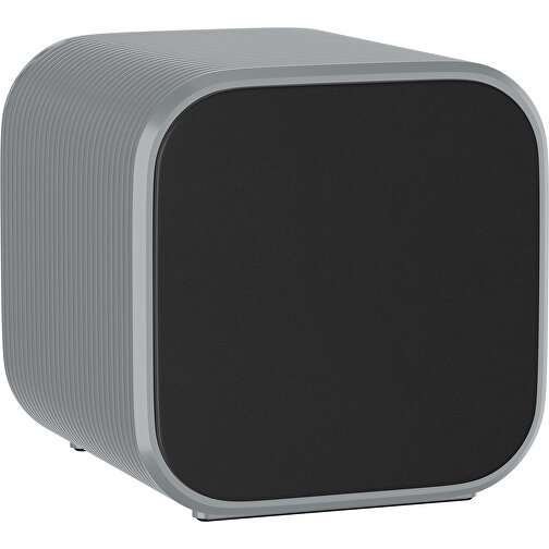 Bluetooth-Lautsprecher Double-Sound , schwarz / silber, ABS Kunststoff, 6,00cm x 6,00cm x 6,00cm (Länge x Höhe x Breite), Bild 1
