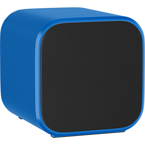 Bluetooth-Lautsprecher Double-Sound , schwarz / kobaltblau, ABS Kunststoff, 6,00cm x 6,00cm x 6,00cm (Länge x Höhe x Breite), Bild 1