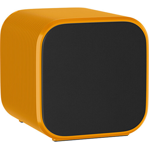 Bluetooth-Lautsprecher Double-Sound , schwarz / kürbisorange, ABS Kunststoff, 6,00cm x 6,00cm x 6,00cm (Länge x Höhe x Breite), Bild 1